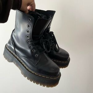 Dr Martens Black Platform Jadon Boots